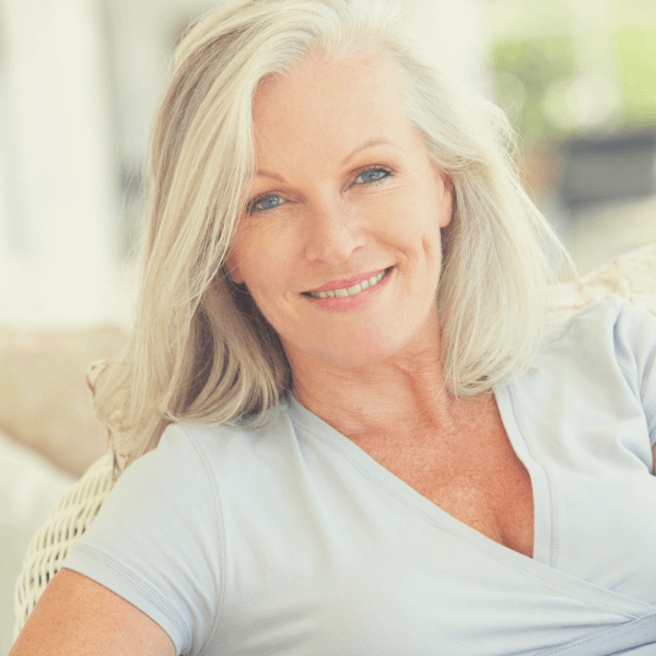 Older woman smiling